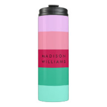 Colorblock Horizontal Stripe Viva Magenta Spring