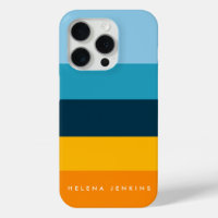 Colorblock Horizontal Striped Colourful Monogram