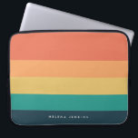 Colorblock Horizontal Striped Colourful Monogram Laptop Sleeve<br><div class="desc">Add a splash of colour to your accessories with our "Colorblock Horizontal Striped Colourful Monogram" collection. Ideal for phone cases,  electronics,  sports gear,  and more,  this vibrant design features bold colour blocks and eye-catching horizontal stripes,  personalised with your monogram for a unique and stylish touch.</div>