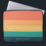 Colorblock Horizontal Striped Colourful Monogram Laptop Sleeve<br><div class="desc">Add a splash of colour to your accessories with our "Colorblock Horizontal Striped Colourful Monogram" collection. Ideal for phone cases,  electronics,  sports gear,  and more,  this vibrant design features bold colour blocks and eye-catching horizontal stripes,  personalised with your monogram for a unique and stylish touch.</div>