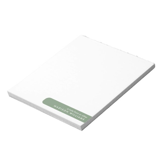 Colorblock Modern Minimalist Stylish  Notepad (Rotated)