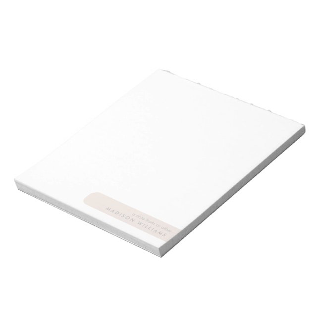Colorblock Modern Minimalist Stylish  Notepad (Rotated)