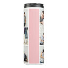 Colorblock Monogram Family Photo Collage | Pink