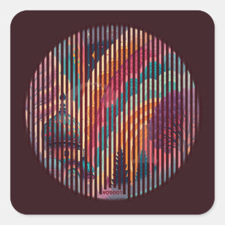 Colorburst Dome Sticker #00001 – Customisable