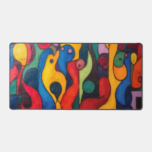 Colorcube 2 Colourful Cubism Desk Mat