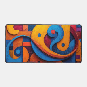 Colorcube 5 Colourful Cubism Desk Mat