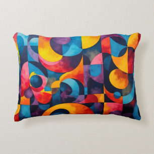 Colorcube 6 Colourful Cubism Accent Pillow