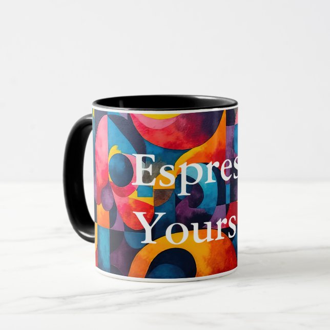 Colorcube 6 Colourful Cubism Combo Mug (Front Left)