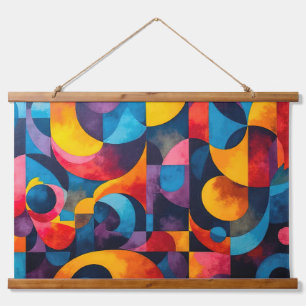Colorcube 6 Colourful Cubism  Hanging Tapestry