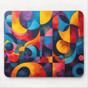 Colorcube 6 Colourful Cubism Mouse Pad