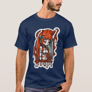 colordrops anime girl retro T-Shirt