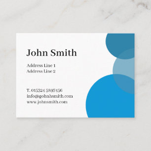 Colored Blue circles Mighty Business Card
