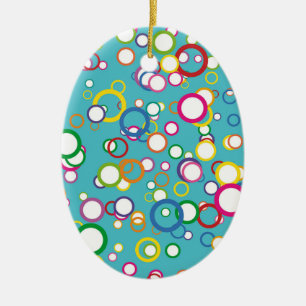 Colored Circles Rainbow Ornament
