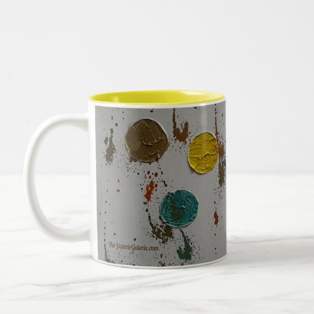 COLORED CIRCLES Two-Toned Mug (Left)