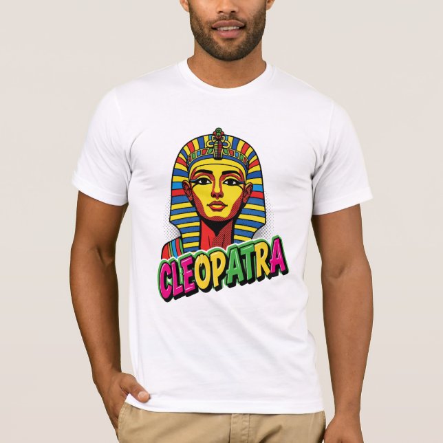 Colored Cleopatra T-Shirt | Ancient Egyptian Queen (Front)