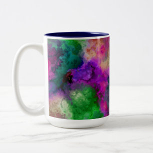 Colored Clouds Two-Tone Coffee Mug