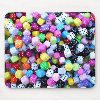 Colored Dice. Mouse Pad