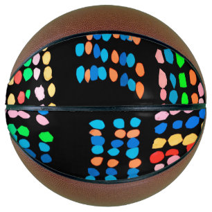 Colored dots basketball