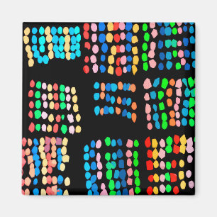 Colored dots magnet