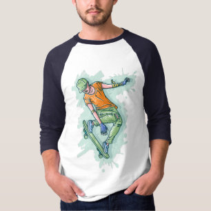 Colored Flying Skater T-Shirt