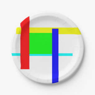 Colored hug paper plate