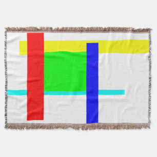 Colored hug throw blanket