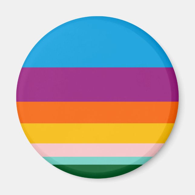 Colored lines magnet (Front)