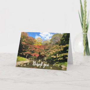 Colored Maple Trees by Pond Card