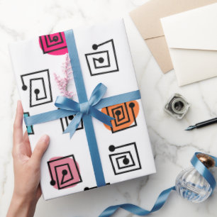 Colored Mazes Wrapping Paper