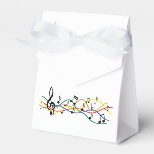 Colored music bars. Love to music. Favour Box