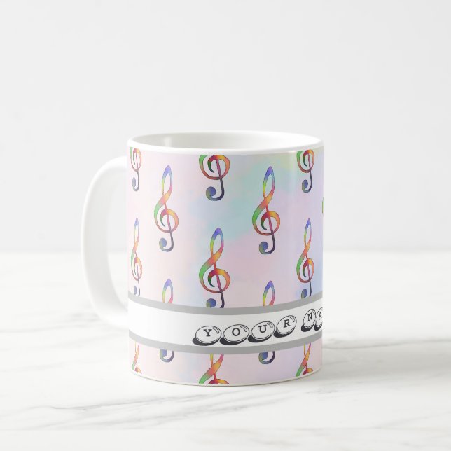 colored note code   coffee mug (Front Left)