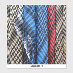 Colored Palestinian Keffiyeh