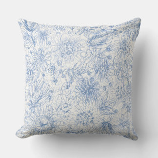 Colored Pencil Floral Cushion