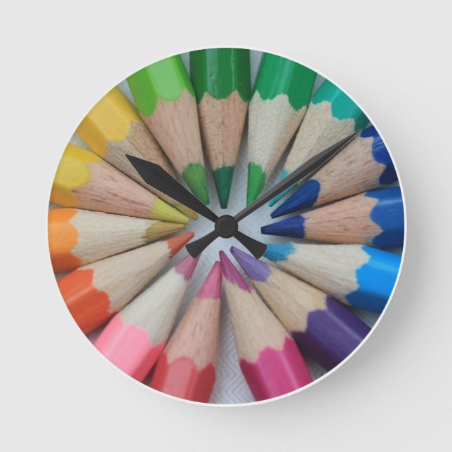 Colored Pencils clock (Front)