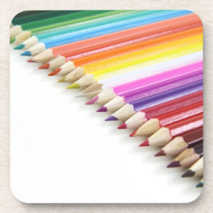 Colored Pencils Cork Coasters