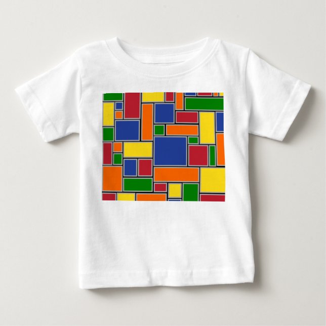 Colored Rectangles  Baby T-Shirt (Front)