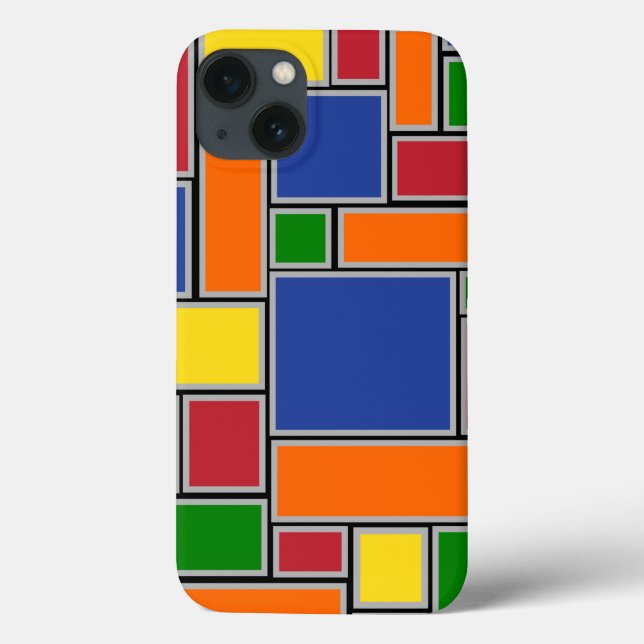 Colored Rectangles Case-Mate iPhone Case (Back)