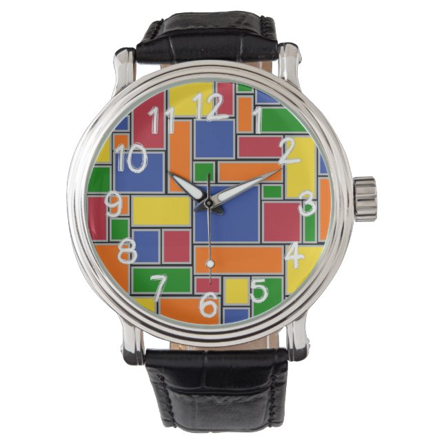 Colored Rectangles  Watch (Front)