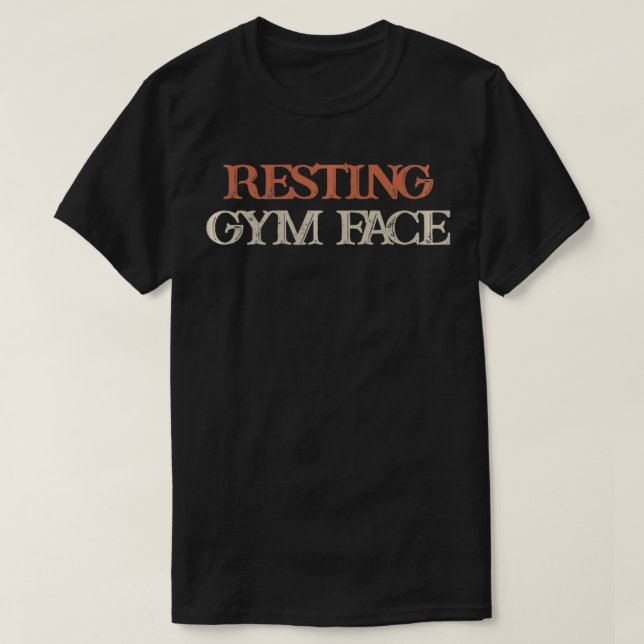 Colored Saying, Resting Gym Face Pullover  (Design Front)