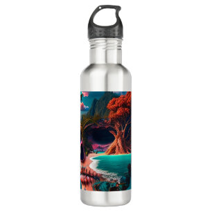 Colored skull head 710 ml water bottle