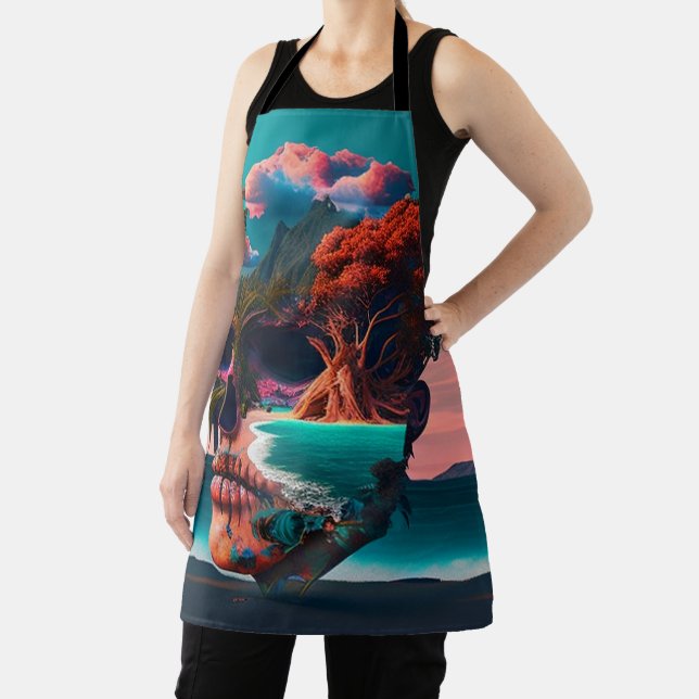 Colored Skull Head Apron (Insitu)