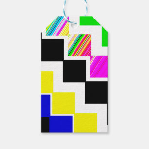 Colored stairs gift tags