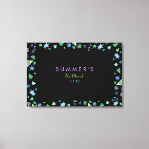COLORED STARS Bar Bat Mitzvah Sign In Board