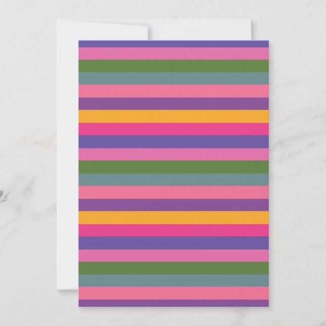 colored striped card (Front)