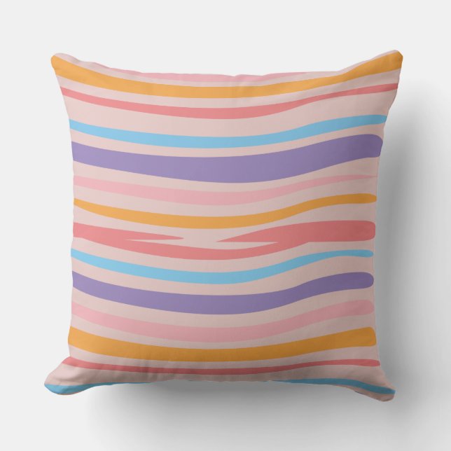 Colored Stripped Cushion (Front)