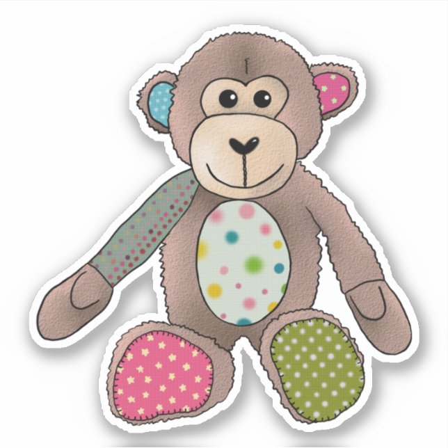 Colored stuffed sticker (Front)