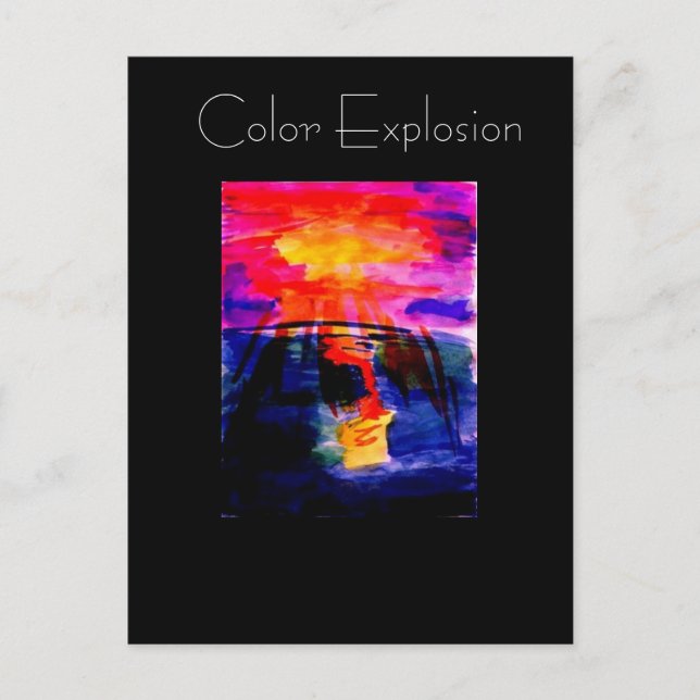 ColorExposion ArtPostCard Postcard (Front)