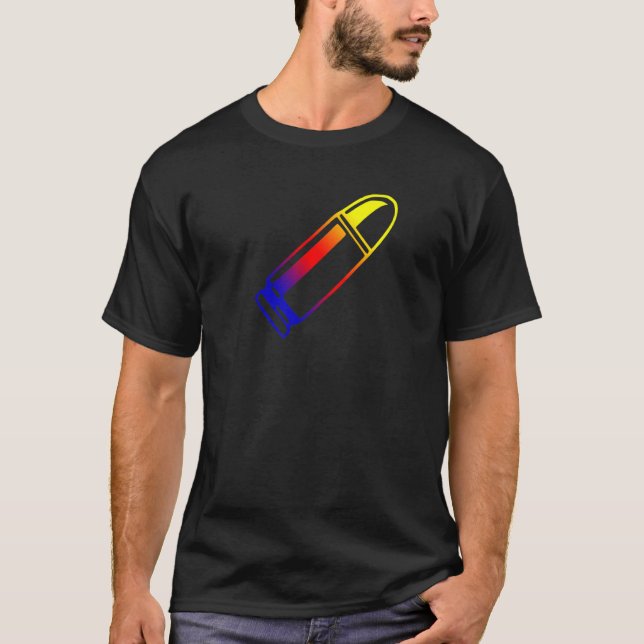 COLORFUL 45 ACP BULLET T-Shirt (Front)