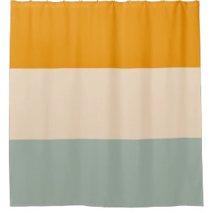 Colorful 70s Striped Retro Stripes Shower Curtain