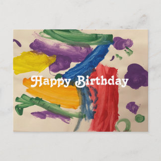 Colorful Abstract Art-2 Postcard